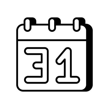 Takvim simgesi vektörde. Logotype
