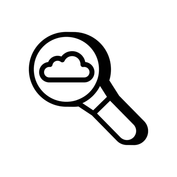 Bulut Kontrol simgesi vektörde. Logotype