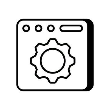 Vektör olarak web sitesi optimizasyon simgesi. Logotype