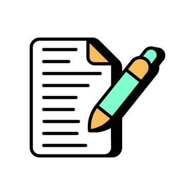 İçerik simgesi vektörde. Logotype