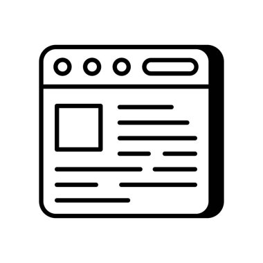 Vektör olarak web sitesi simgesi. Logotype