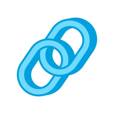 Vektör olarak bağlantı oluşturma simgesi. Logotype