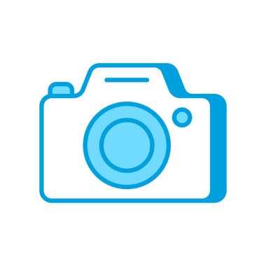 Vektör olarak fotoğraf sunum simgesi. Logotype