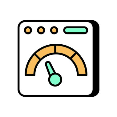 Vektör olarak sayfa Hızı simgesi. Logotype