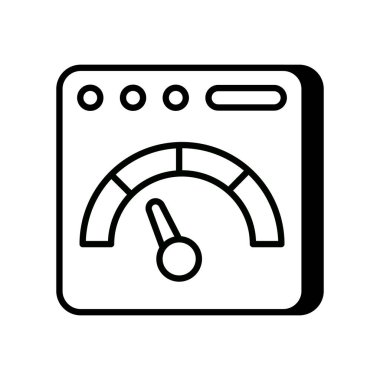 Vektör olarak sayfa Hızı simgesi. Logotype
