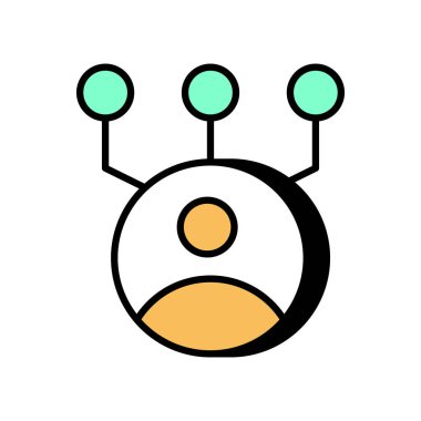 Vektör bağlı simgesi. Logotype