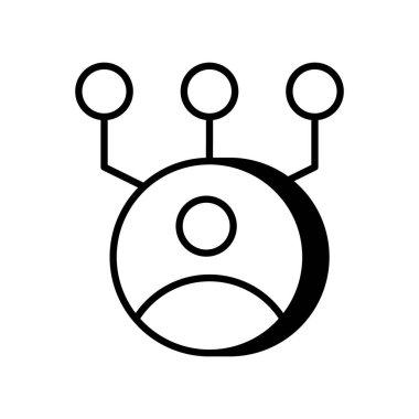 Vektör bağlı simgesi. Logotype