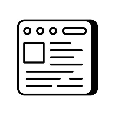 Vektör olarak günlük simgesi. Logotype