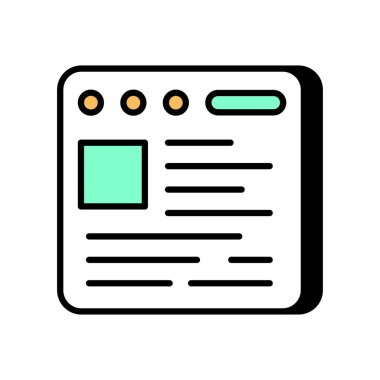 Vektör olarak günlük simgesi. Logotype