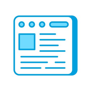 Vektör olarak günlük simgesi. Logotype