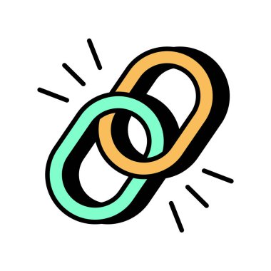 Bağlantıyı koparan simge vektörde. Logotype