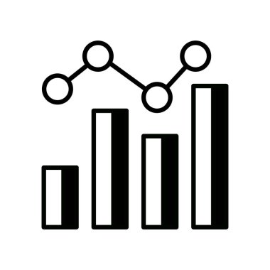 Veri Analitik simgesi vektörde. logotype