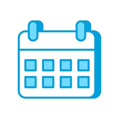 Vektör olarak Olaylar Takvimi simgesi. Logotype