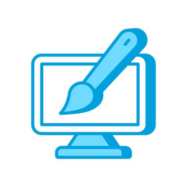 Vektör olarak Web Tasarım simgesi. Logotype