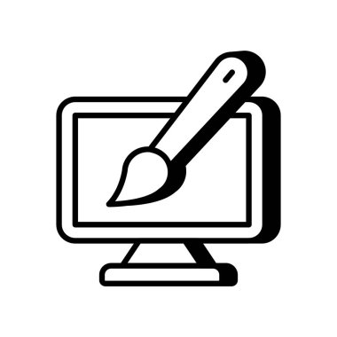 Vektör olarak Web Tasarım simgesi. Logotype