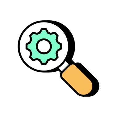 Vektör olarak arama simgesi. Logotype