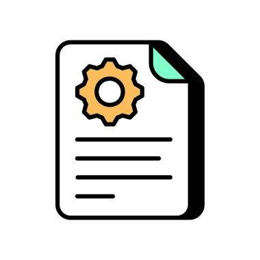 Madde Yönetimi simgesi vektörde. Logotype