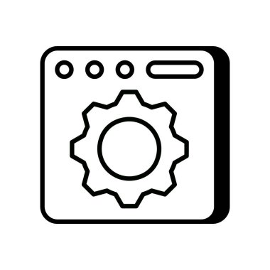 Para İdaresi ikonu vektör olarak. Logotype