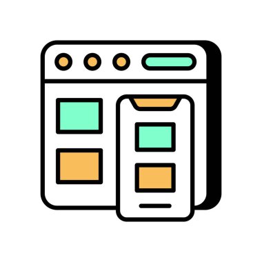 Uyum simgesi vektörde. Logotype