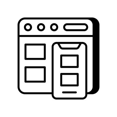 Uyum simgesi vektörde. Logotype