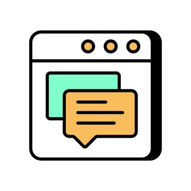 Vektör olarak Sosyal Ağ simgesi. Logotype