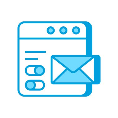 Posta Yönetimi simgesi vektörde. Logotype