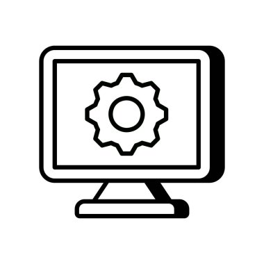 SEO Geliştirme simgesi vektörü. Logotype