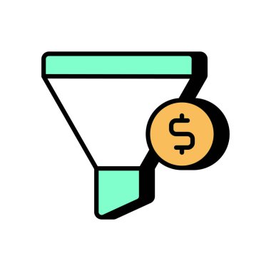 Vektör olarak Huni ikonu satışı. Logotype