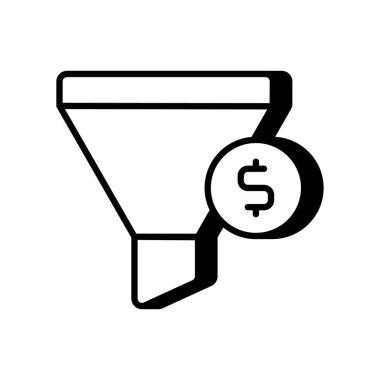 Vektör olarak Huni ikonu satışı. Logotype