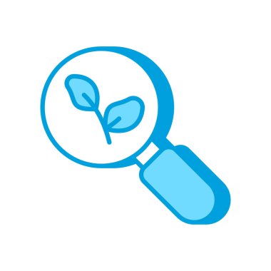 Vektör olarak organik arama simgesi. Logotype