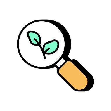 Vektör olarak organik arama simgesi. Logotype