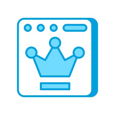 Crown sıralama simgesi vektör. Logotype
