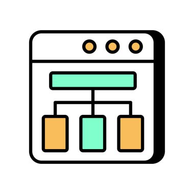 İçerik Silosu simgesi vektörde. Logotype