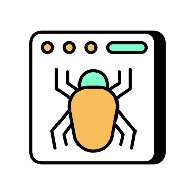 Emekleme Hataları simgesi vektörde. Logotype