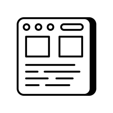 İniş sayfası optimizasyon simgesi vektörde. Logotype