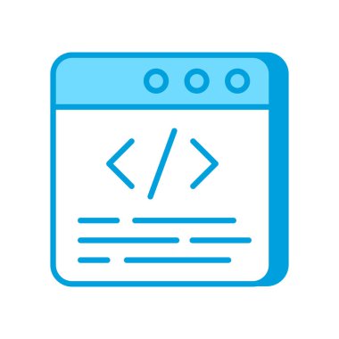 Vektör olarak Temiz Kod simgesi. Logotype