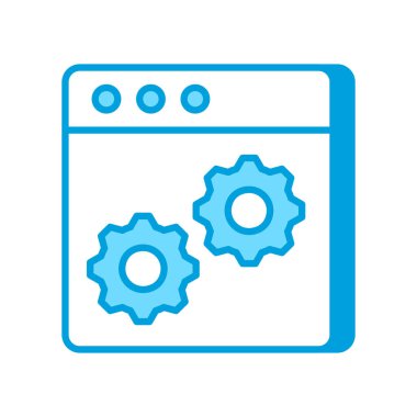 Web Setting icon in vector. Logotype