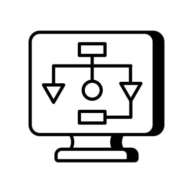 Vektör olarak Site Harita simgesi. Logotype