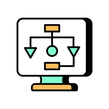 Vektör olarak Site Harita simgesi. Logotype