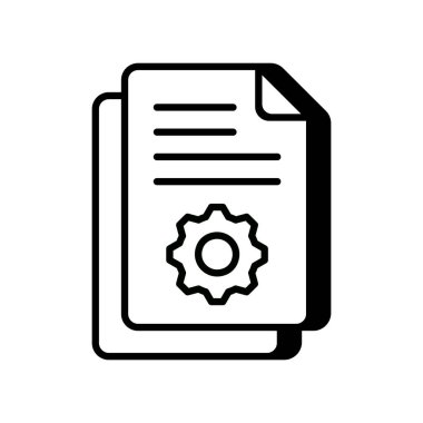 İçerik Yönetimi simgesi vektörde. Logotype