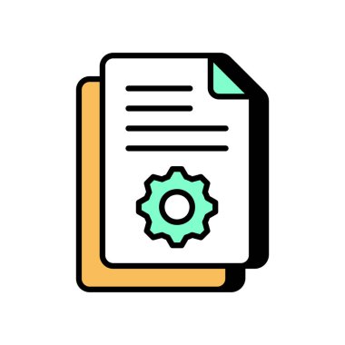 İçerik Yönetimi simgesi vektörde. Logotype