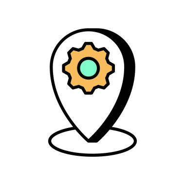 Optimizasyon simgesini vektöre yerleştir. Logotype