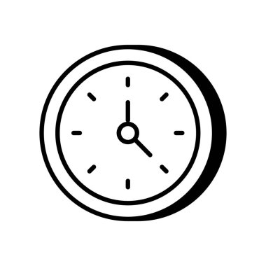 Vektör olarak zaman simgesi. Logotype