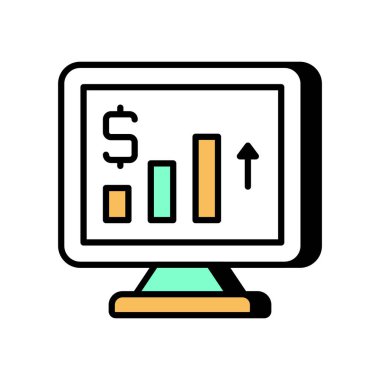 Vektör olarak ödenmiş trafik simgesi. Logotype