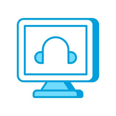 Çevrimiçi Danışmanlık ikonu. Logotype