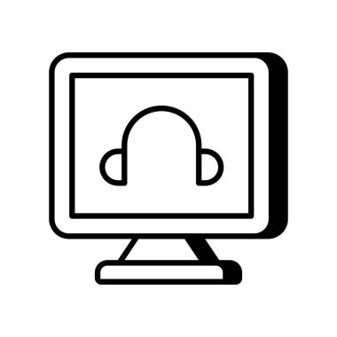 Çevrimiçi Danışmanlık ikonu. Logotype