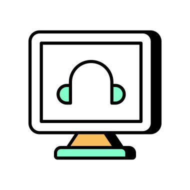 Çevrimiçi Danışmanlık ikonu. Logotype