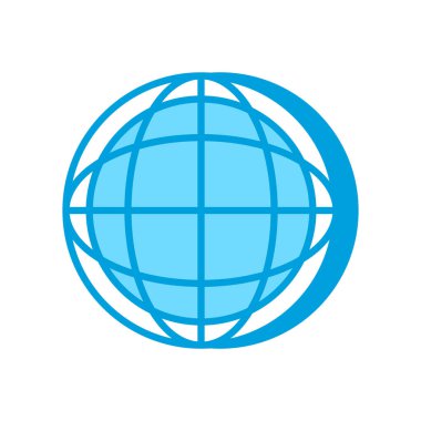 Küresel Çözüm simgesi vektörde. Logotype