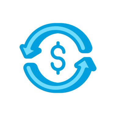 Vektör simgesini iade et. Logotype