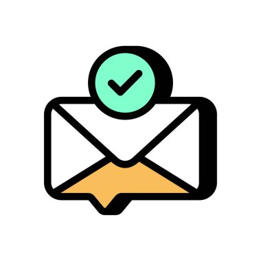 Vektör olarak yanıt simgesi. Logotype